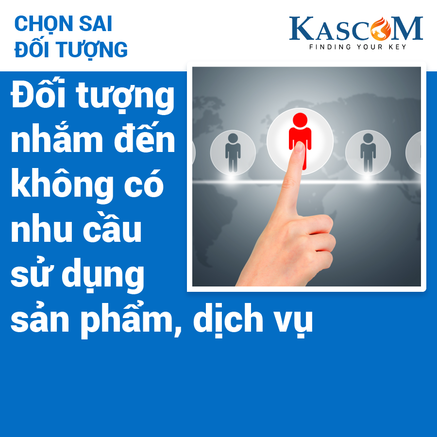 Chọn sai đối tượng